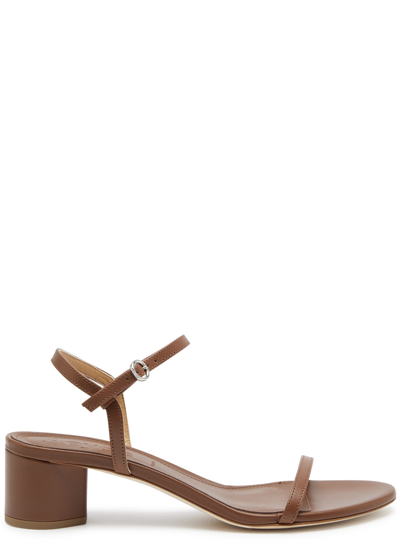 Aeyde Immi 45 Leather Sandals In Brown
