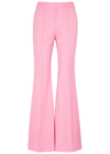 ALICE AND OLIVIA DANETTE FLARED WOVEN TROUSERS