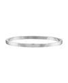 BEN ONI SILVER-TONE POLISHED NON-TARNISH SIMPLE BANGLE BRACELET