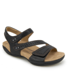Jambu Women's Makayla Slip On Casual Flat Sandals In Black