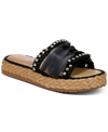 Circus Ny By Sam Edelman Wyatt Ribbon Platform Slide Sandals In Black
