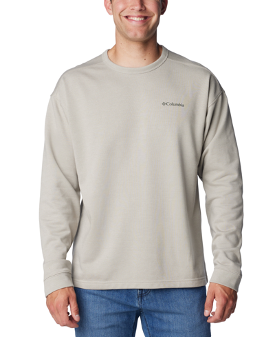 Columbia Men's Twisted Creek Knit Long-sleeve Logo Shirt In Flint Grey Heat