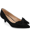 Journee Collection Women's Orana Wide Width Pointed Toe Kitten Heel Pumps In Black