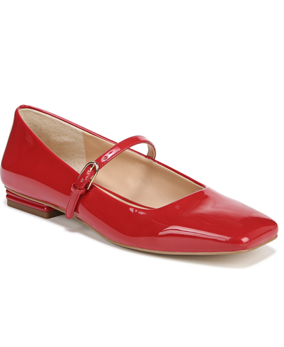 Franco Sarto Tinsley Mary Jane Flats In Cherry Red Faux Patent