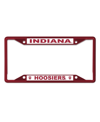 Wincraft Indiana Hoosiers Chrome Color License Plate Frame In Red