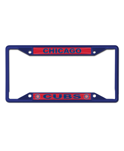 Wincraft Chicago Cubs Chrome Color License Plate Frame In Navy