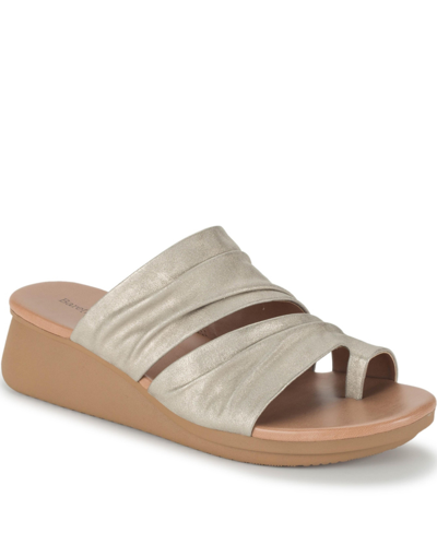 Baretraps Women's Venus Toe Loop Slide Wedge Sandals In Champagne