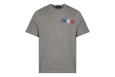 Pre-owned Moncler Grenoble Logo T-shirt Grey