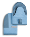Kitchenaid Beacon Mini 2-pc. Oven Mitt Set In Blue Velvet,blue Heaven