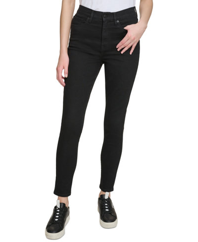 Dkny Jeans Women's High-rise Skinny Ankle Jeans In Fk - Subway Wash
