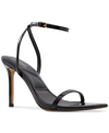 Aldo Tulipa Ankle Strap Pointed Toe Sandal In Black Patent