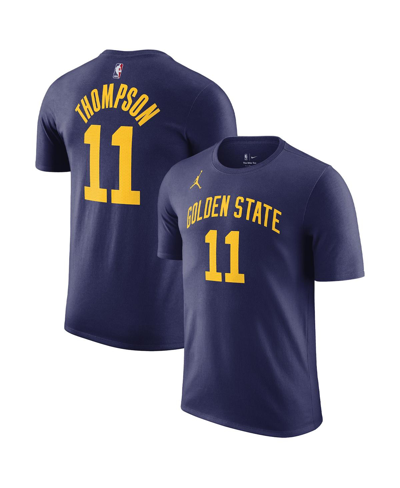 Jordan Men's  Klay Thompson Navy Golden State Warriors 2022/23 Statement Edition Name And Number T-sh
