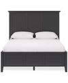 Macy's Hedworth Queen Bed In Black