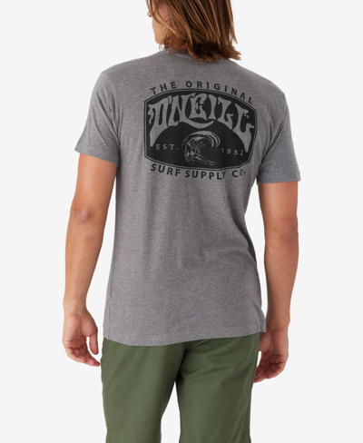 O'neill Men's Spiked Standard Fit T-shirt In Heather Gray