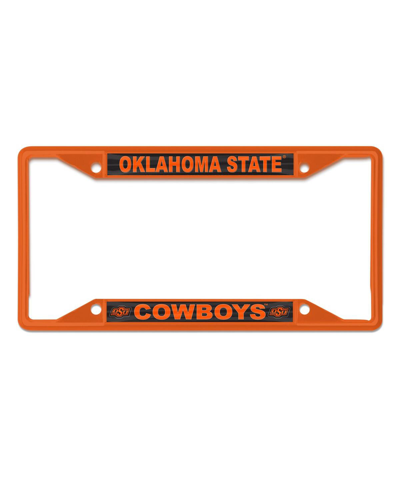 Wincraft Oklahoma State Cowboys Chrome Colored License Plate Frame In Orange