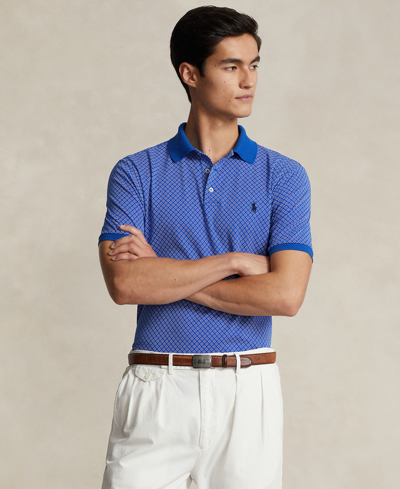 Polo Ralph Lauren Men's Classic-fit Soft Cotton Polo Shirt In Magnolia Deco Hrtg Blue