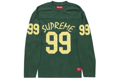 Pre-owned Supreme 99 L/s Football Top Green