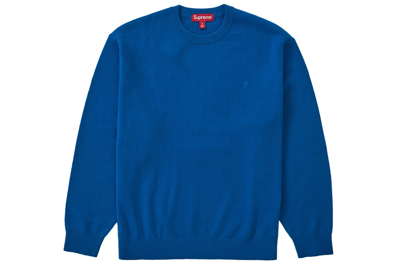 Pre-owned Supreme Cashmere Sweater Blue