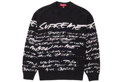 Pre-owned Supreme Futura Sweater Black