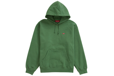 Pre-owned Supreme Small Box Hooded Sweatshirt (ss24) Dusty Green