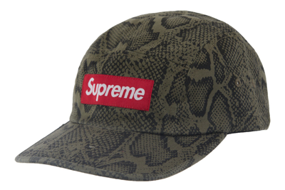 Pre-owned Supreme Washed Chino Twill Camp Cap (ss24) Snake