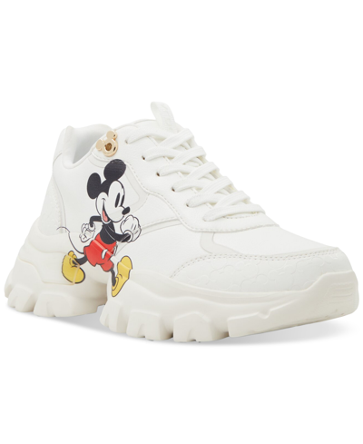 Aldo X Disney Women's D100z Graphic Platform Trainer Sneakers In Print White