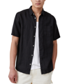 COTTON ON MEN'S LINEN SHORT SLEEVE SHIRT