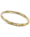 JAC + JO BY ANZIE HAMMERED NARROW STACK RING IN 14K GOLD