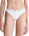 Calvin Klein Modern Stretch-cotton Thong In White