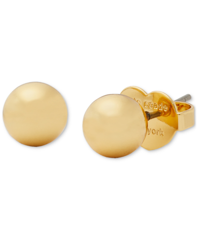 Kate Spade Gold-tone Ball Mini Stud Earrings In Gold.