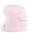 KITCHENAID FITTED TILT-HEAD TICKING STRIPE STAND MIXER COVER WITH STORAGE POCKET QUILTED, 14.37" X 18" X 10"