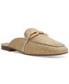 Aldo Silvie Hardware Mule In Natural Raffia