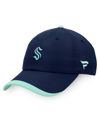 Fanatics Branded Deep Sea Blue Seattle Kraken Authentic Pro Rink Pinnacle Adjustable Hat In Deep Sea Blue