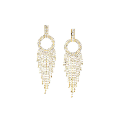 Sohi Women's Dangling Drop Earrings In Gold