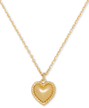 KATE SPADE TWISTED FRAME HEART PENDANT NECKLACE, 16" + 3" EXTENDER