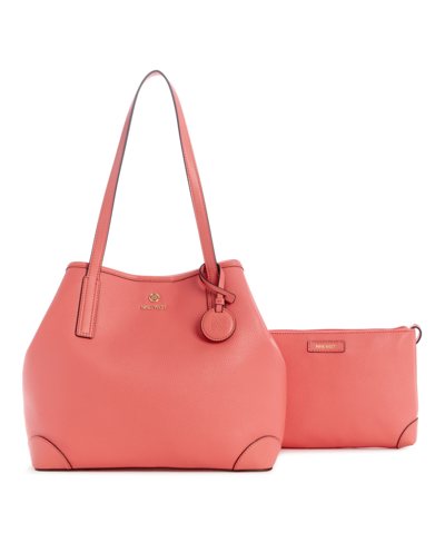 Nine West Delaine 2 In 1 Medium Tote In Coral