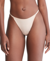Calvin Klein Women's Ideal Micro String Thong Underwear Qd5115 In Cedar