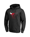Fanatics Branded Black Chicago Bulls X-ray Pullover Hoodie In Black