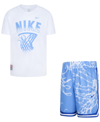 Nike Culture Of Basketball Little Kids' Dri-fit Mesh Shorts Set In Blue