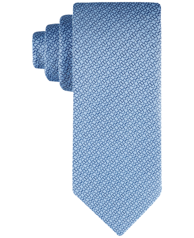 Tommy Hilfiger Men's Derby Geo Tie In Blue