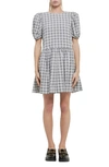 ENGLISH FACTORY ENGLISH FACTORY GINGHAM BOW DRESS