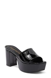 STUART WEITZMAN SQUAREHIGH PLATFORM 95 SLIDE SANDAL