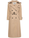HERNO LIGHT COTTON CANVAS TRENCH COAT