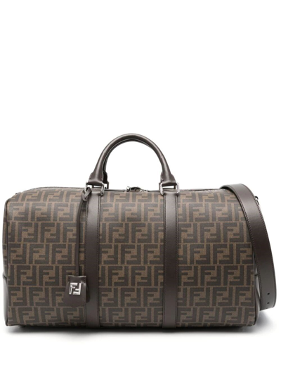 Fendi Medium Ff Duffle Bag In Brown