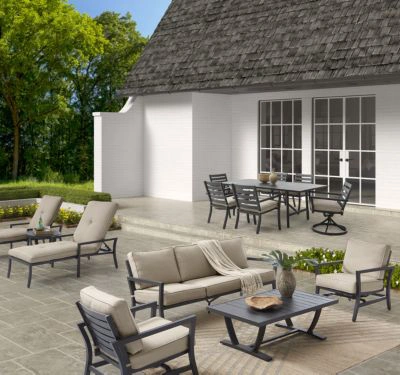 Agio Astaire Outdoor Backyard Collection In Straw Natural