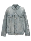 Balenciaga Light Blue Washed-effect Denim Jacket In Light Blue