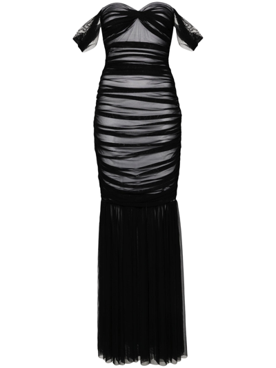 Norma Kamali Walter Evening Dress In Black