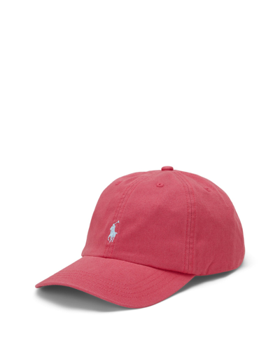 Polo Ralph Lauren Kids' Toddler And Little Boys Cotton Chino Ball Cap In Pale Red
