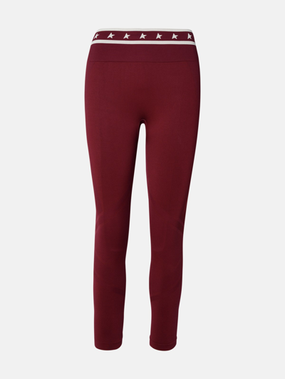 Golden Goose Star Tech Leggings In Bordeaux