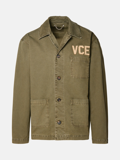 Golden Goose Journey Cotton Work Jacket In Green